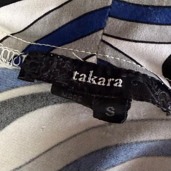 Takara Y2k Cowl Quarter Sleeve Top - Picture 2 of 4